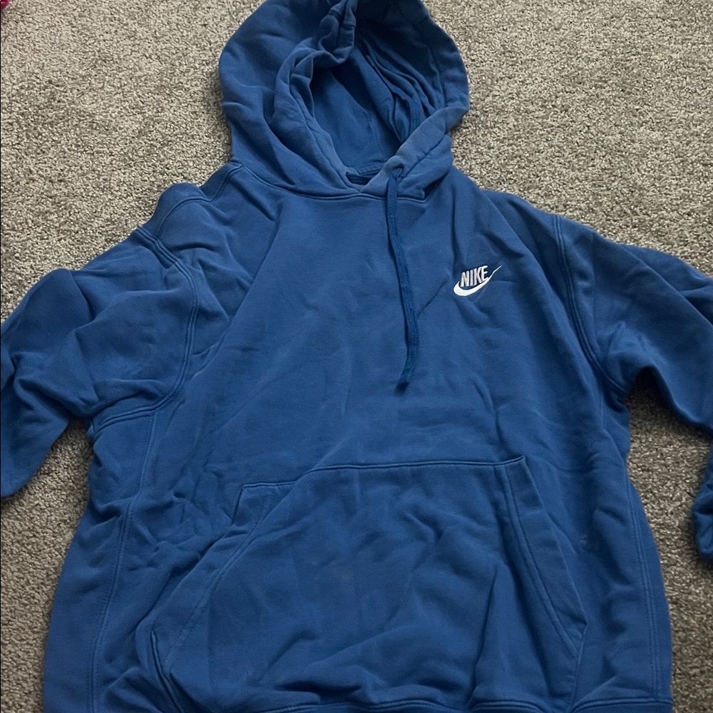 Nike Men's Royal Blue Hoodie